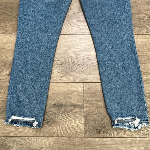 Abercrombie & Fitch The Skinny High Rise Stretch Blue Jeans Size 25 - Picture 7 of 12